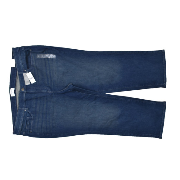 Lane Bryant Plus Size 26P Petite Mid-Rise Signature Fit Straight Jeans Blue NWT - Picture 1 of 8